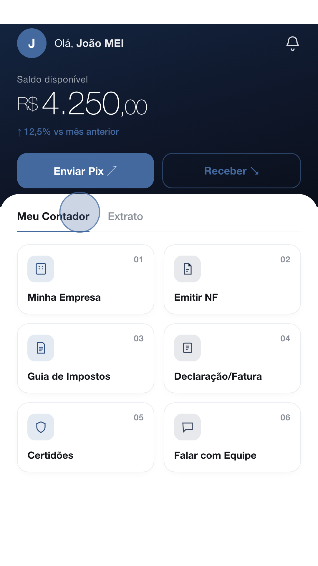 App Level — conta digital